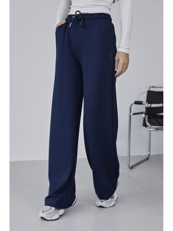 Lacivert Oysh Palazzo Modal Pantolon EY-075-LACİVERT