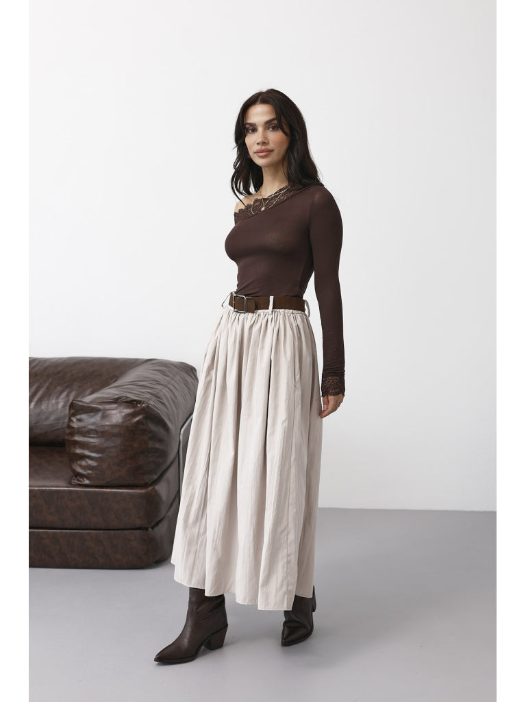 Bej Kemerli Cupra Etek 580667-Bej