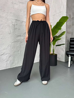 Siyah Orj Marka Tencel Pantolon 8002-Siyah