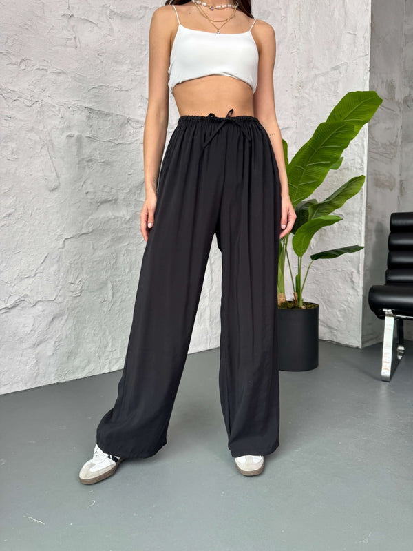 Siyah Orj Marka Tencel Pantolon 8002-Siyah