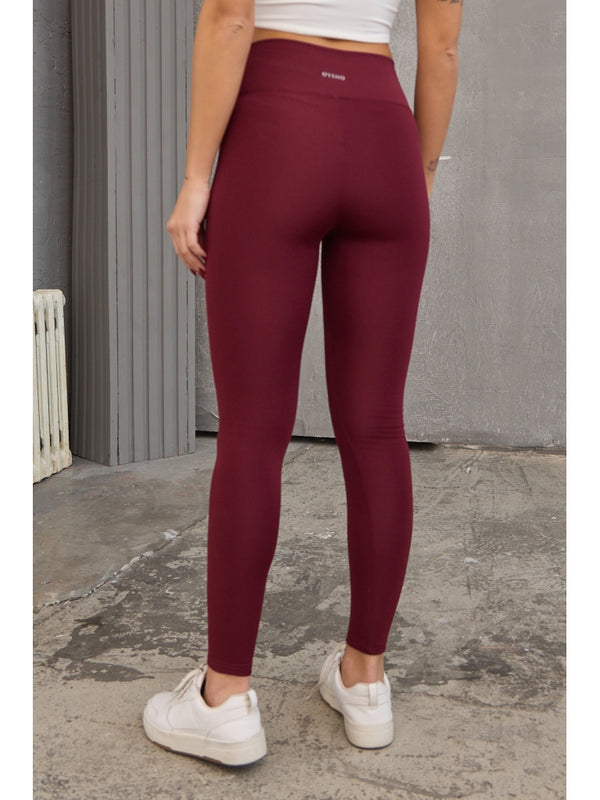 Bordo Oysh Şardonlu Toparlayıcı Tayt