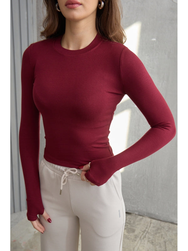 Bordo Oysh Model Parmak Geçirme Body
