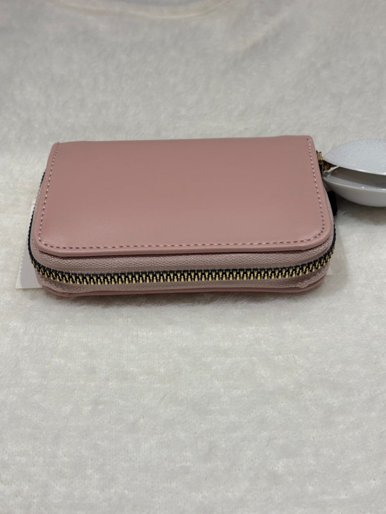 Pembe Fermuarlı Mat Deri Cüzdan CZDN11-Pembe