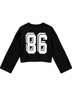 Siyah Wild Baskılı Sweat 12510-Siyah