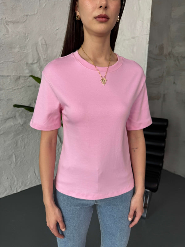 Pembe Massi Orj Basic Tshirt