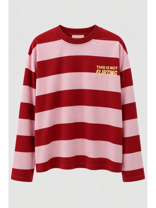 Geniş Çizgili Flirting Sweat M-4898