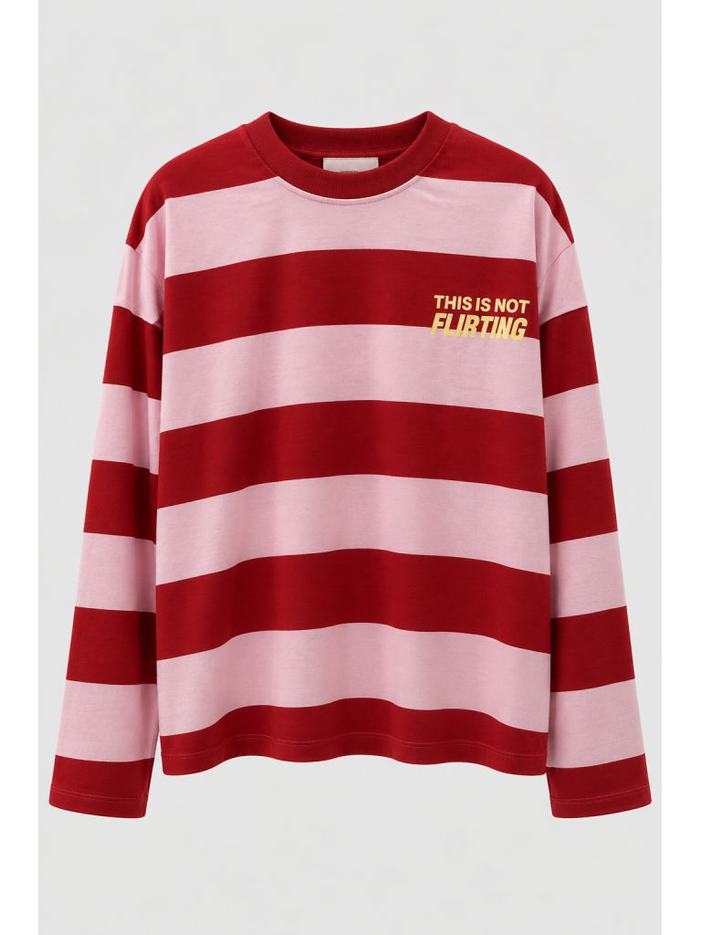 Geniş Çizgili Flirting Sweat M-4898