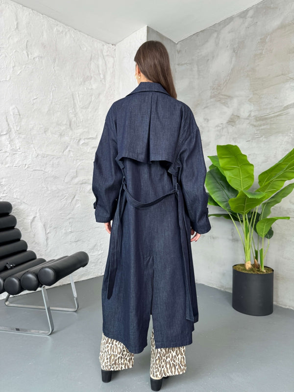 Premium Oversize Denim Trençkot