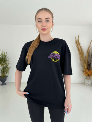 Siyah Lakers Tshırt