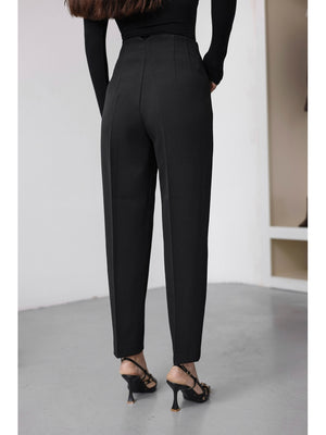 Siyah Pensli Havuç Pantolon 50109-SİYAH