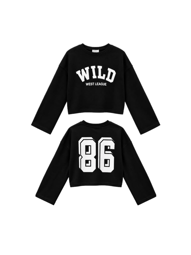 Siyah Wild Baskılı Sweat 12510-Siyah