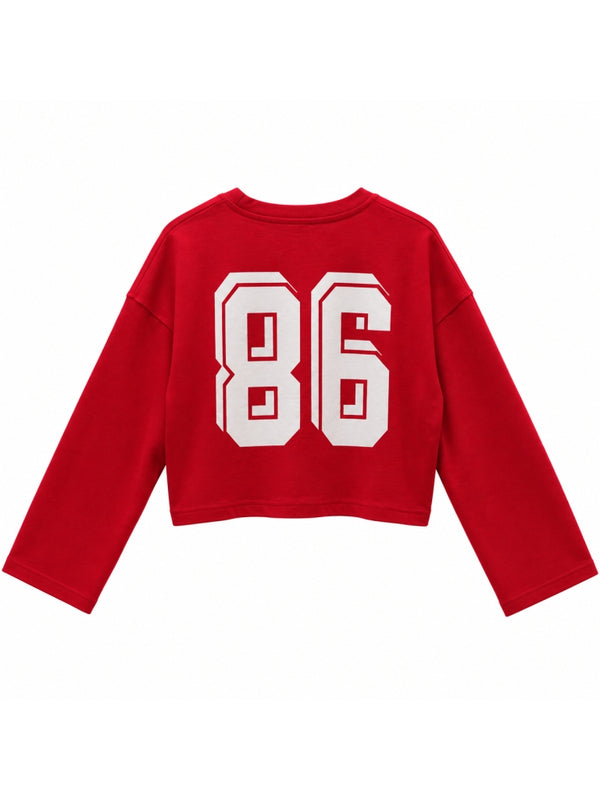 Kırmızı Wild Baskılı Sweat 12510-Kırmızı