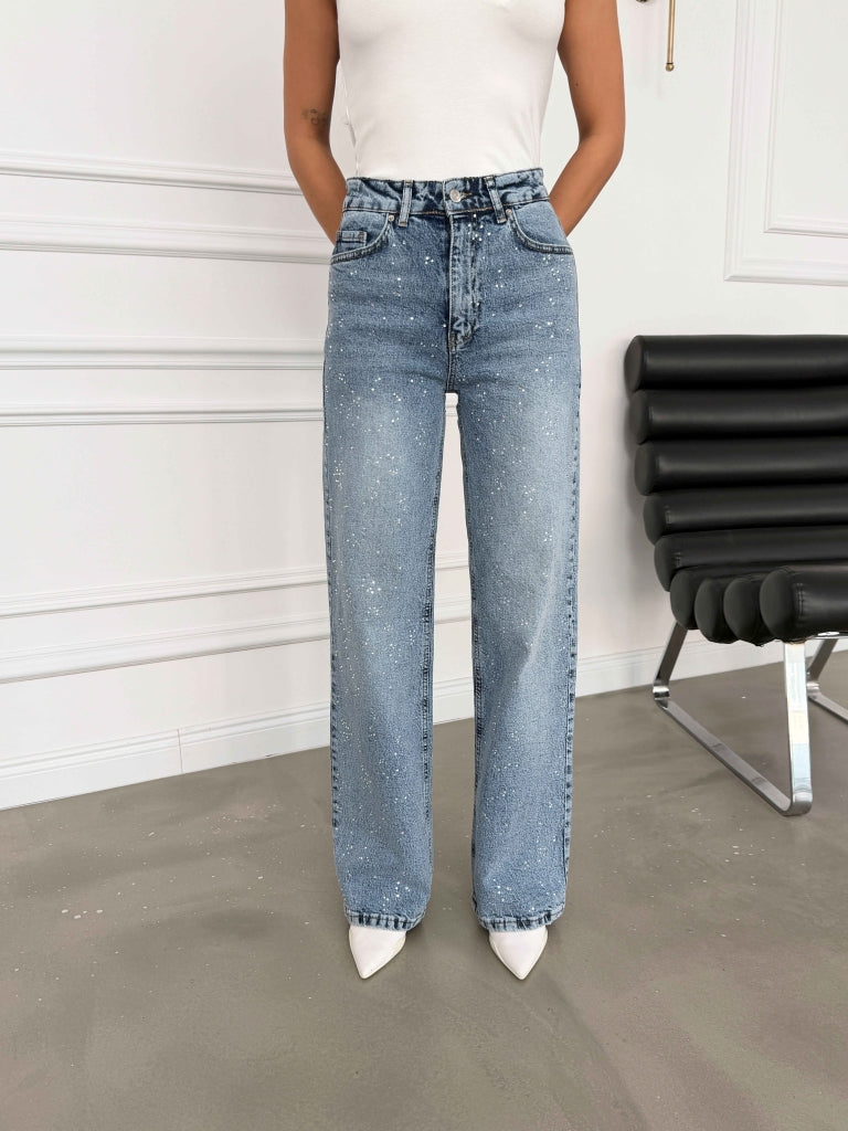 Gümüş Taş İşleme Salaş Jean 1005-Gümüş