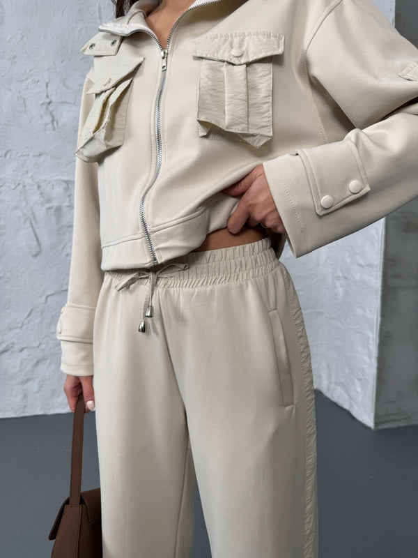 Taş Cepli Paraşüt Detaylı Scuba İkili Takım 2140-Taş