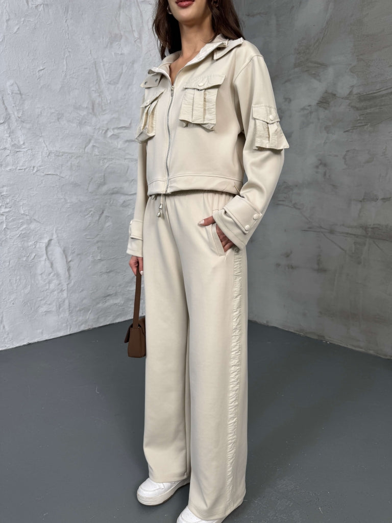 Taş Cepli Paraşüt Detaylı Scuba İkili Takım 2140-Taş