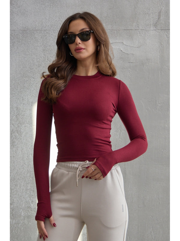Bordo Oysh Model Parmak Geçirme Body