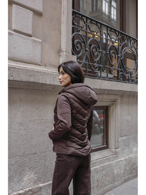 Kahve Dalgıç Detaylı Şişme Zr Mont EY-2870-Kahve