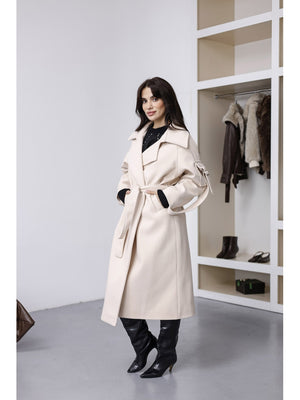 Taş Kolları Cep Detaylı Premium Kaban 20101-Taş