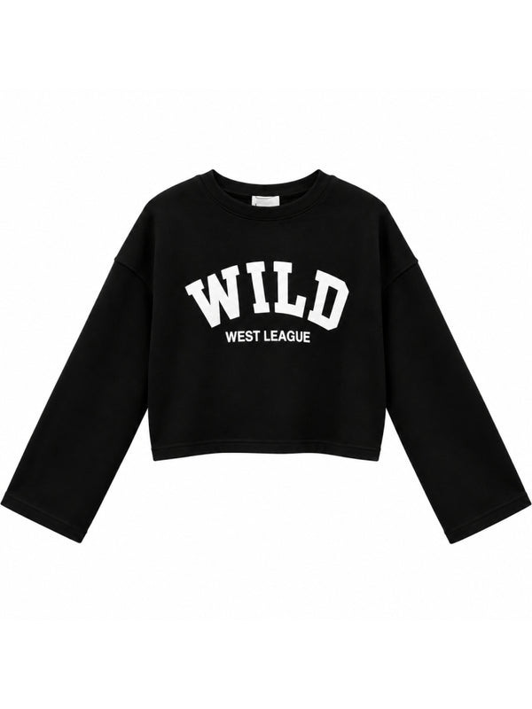 Siyah Wild Baskılı Sweat 12510-Siyah