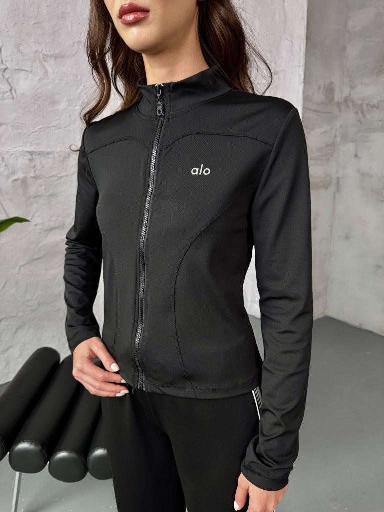 Siyah Şeritli Likralı Eşofman Takımı T006-SİYAH