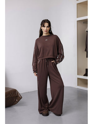 Kahverengi Lüx Kalite Biyeli Takım 4026-Kahverengi