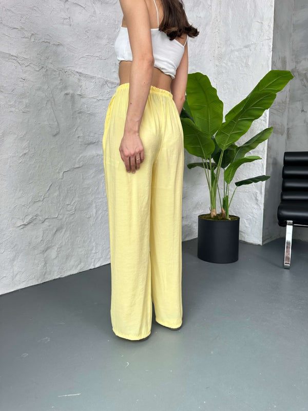 Sarı Orj Marka Tencel Pantolon