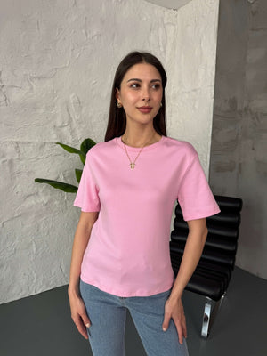 Pembe Massi Orj Basic Tshirt