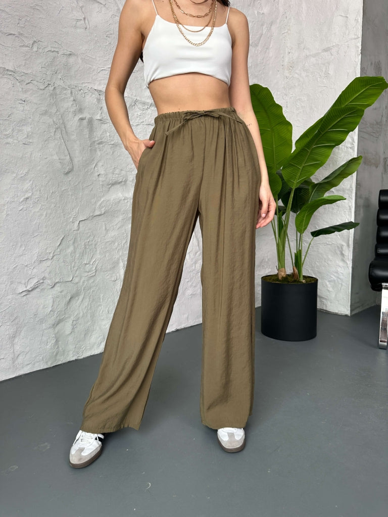 Haki Orj Marka Tencel Pantolon 8002-Haki