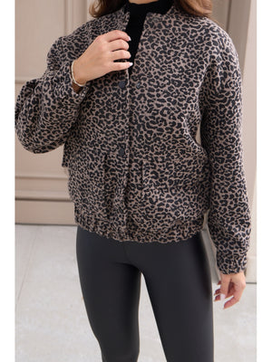 Leopar Zr Model Bomber Ceket