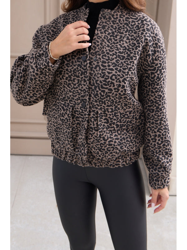 Leopar Zr Model Bomber Ceket