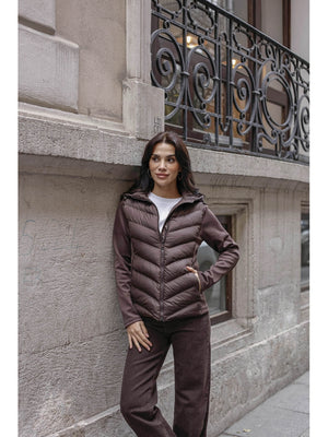 Kahve Dalgıç Detaylı Şişme Zr Mont EY-2870-Kahve