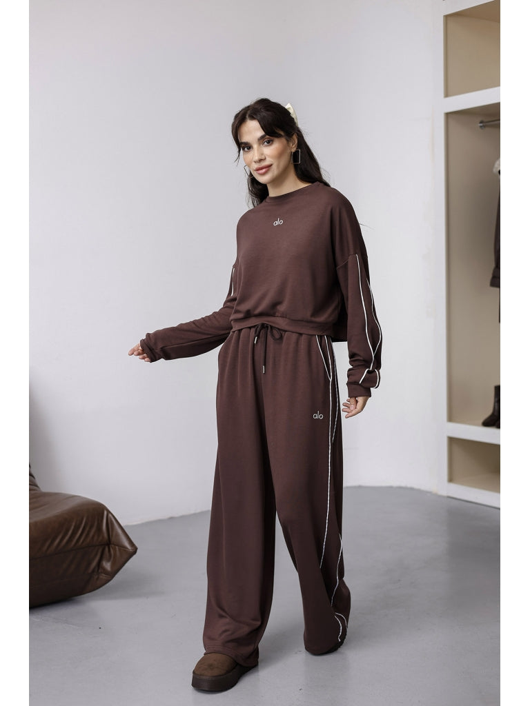 Kahverengi Lüx Kalite Biyeli Takım 4026-Kahverengi