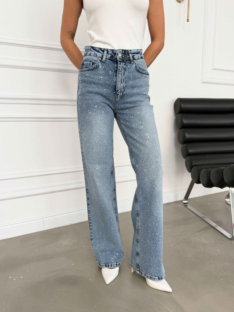 Gümüş Taş İşleme Salaş Jean 1005-Gümüş