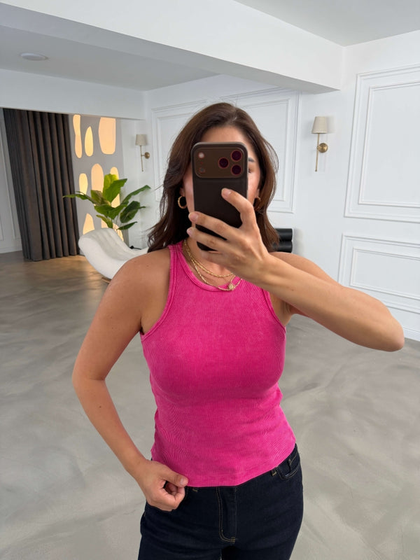 Pembe Yıkamalı Atlet 3112-Pembe