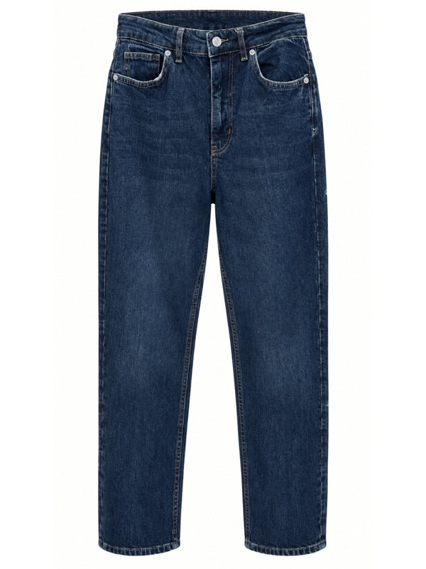 Mavi Yüksek Bel Jean M-525-Mavi
