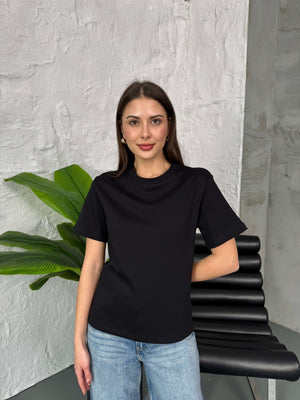Siyah Massi Orj Basic Tshirt