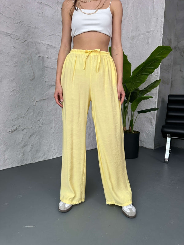 Sarı Orj Marka Tencel Pantolon