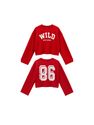 Kırmızı Wild Baskılı Sweat 12510-Kırmızı