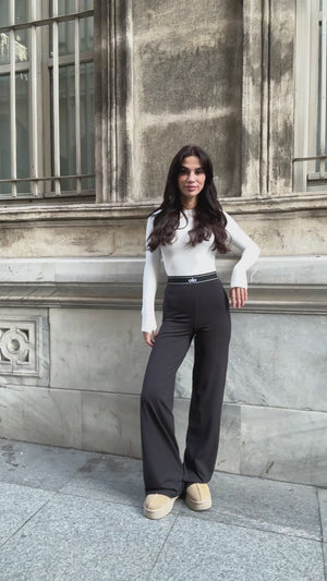 Siyah Orj Marka Straight Tayt 8014-Siyah