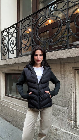 Siyah Dalgıç Detaylı Şişme Zr Mont EY-2870-SİYAH