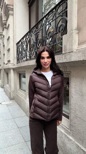 Kahve Dalgıç Detaylı Şişme Zr Mont EY-2870-Kahve